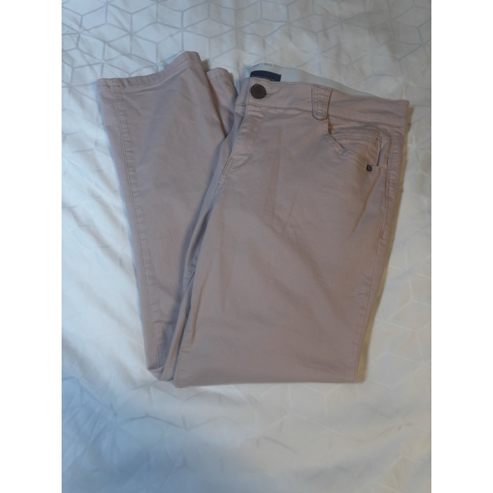 Democracy Jeans Women's 16 Light Pink Absolution‎ Mid Rise Stretch Ankle